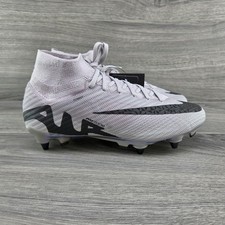 Nike Zoom Mercurial Superfly 9 Elite SG Pro Sz 6.5 Mens Grey Black Soccer Cleats