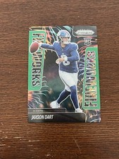 2025 Panini Prizm - Fireworks Jaxson Dart #6 Green Prizm (RC)
