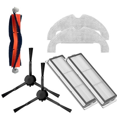 1 Set Main Side Brush Filter Mop Cloth Spare Parts For Xiaomi Vacuum 2 Ultra