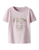 Name It Nmfhnanna Ss Top, Damen Shirt, Kurzarm, GrößE M, Blau, Baumwolle