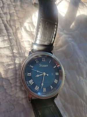 Stauer 28997 Genuine Leather Quartz Analog Men's Watch 