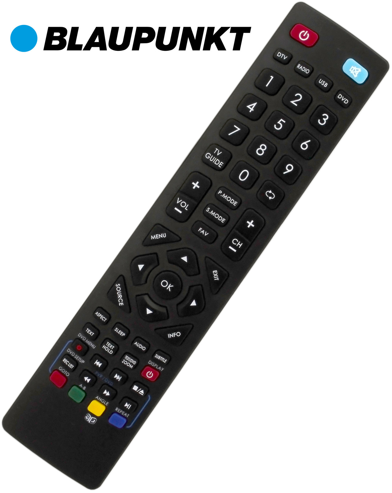 Оригинальный телевизор/DVD-плеер со светодиодной подсветкой Fernbedienung für Blaupunkt 236/207I-GB-3B-HKDUP HD Ready