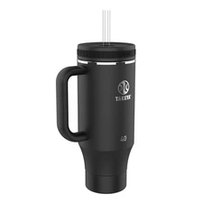 40 oz Insulated Tumbler with Lid and Straw Durable Travel Coffee Cup