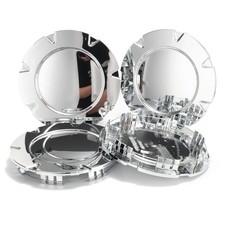 4PCS 198.5mm 7.81in Wheel Center Caps Cadillac Escalade 2007-2013 Chrome Set x4s