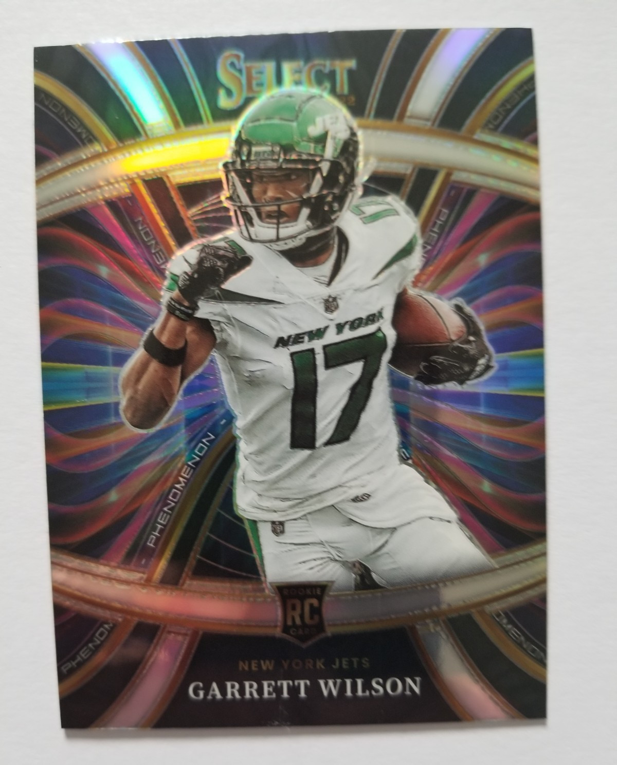 2022 Panini Select Phenomenon Silver Prizm Garrett Wilson #PHE-22 Rookie RC