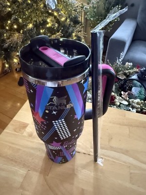 Stanley 40oz Barbie RockerStar Insulated Tumbler Set w/ Handle Straw Lid Stars 