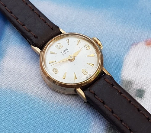 Rolex Tudor ladies 9ct gold cocktail watch, 1956, full working oder!