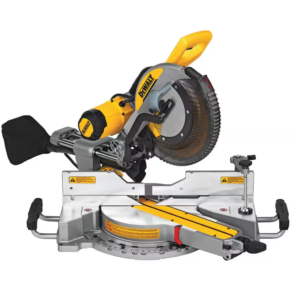 15 Amp Corded 12 In. Double Bevel Sliding Compound Miter Saw, Blade Wrench and M