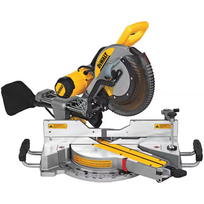 15 Amp Corded 12 In. Double Bevel Sliding Compound Miter Saw, Blade Wrench and M