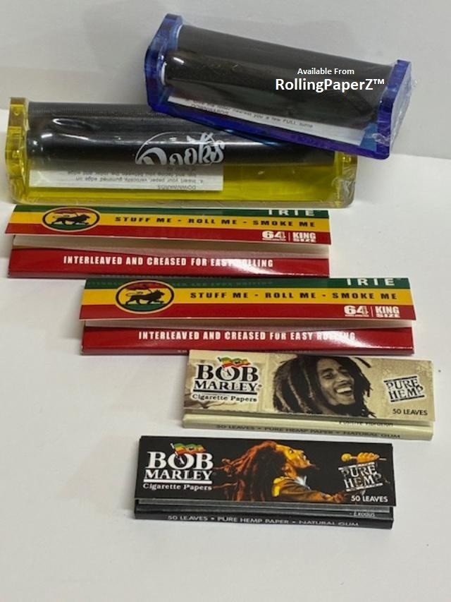 2PKS IRIE King Size, 2PKS BOB MARLEY 1 1/4, King Size and 1 1/4