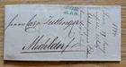 Vorphilabrief , gelaufen 1844 von Linz (blau) nach Michldorf - mit Inhalt