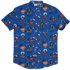 NEW Creepy Co. CAMP SLASHER FRIDAY 13TH Button Up Dress Shirt XS-4XL Select Sz