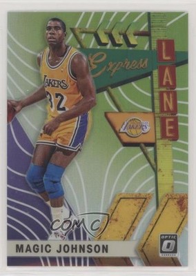 2019 Donruss Optic Express Lane Lime Green Prizm /149 Magic Johnson #20 HOF u0u