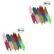  100 pcs Glitter Glue Sticks, 10 Colors Adhesive Hot Glue Sticks (Grey Gold & 0.20 per stick