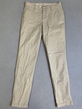 Eddie Bauer Pants Womens 2 Khaki Beige Legendwash Stretch Boyfriend Slim Chino