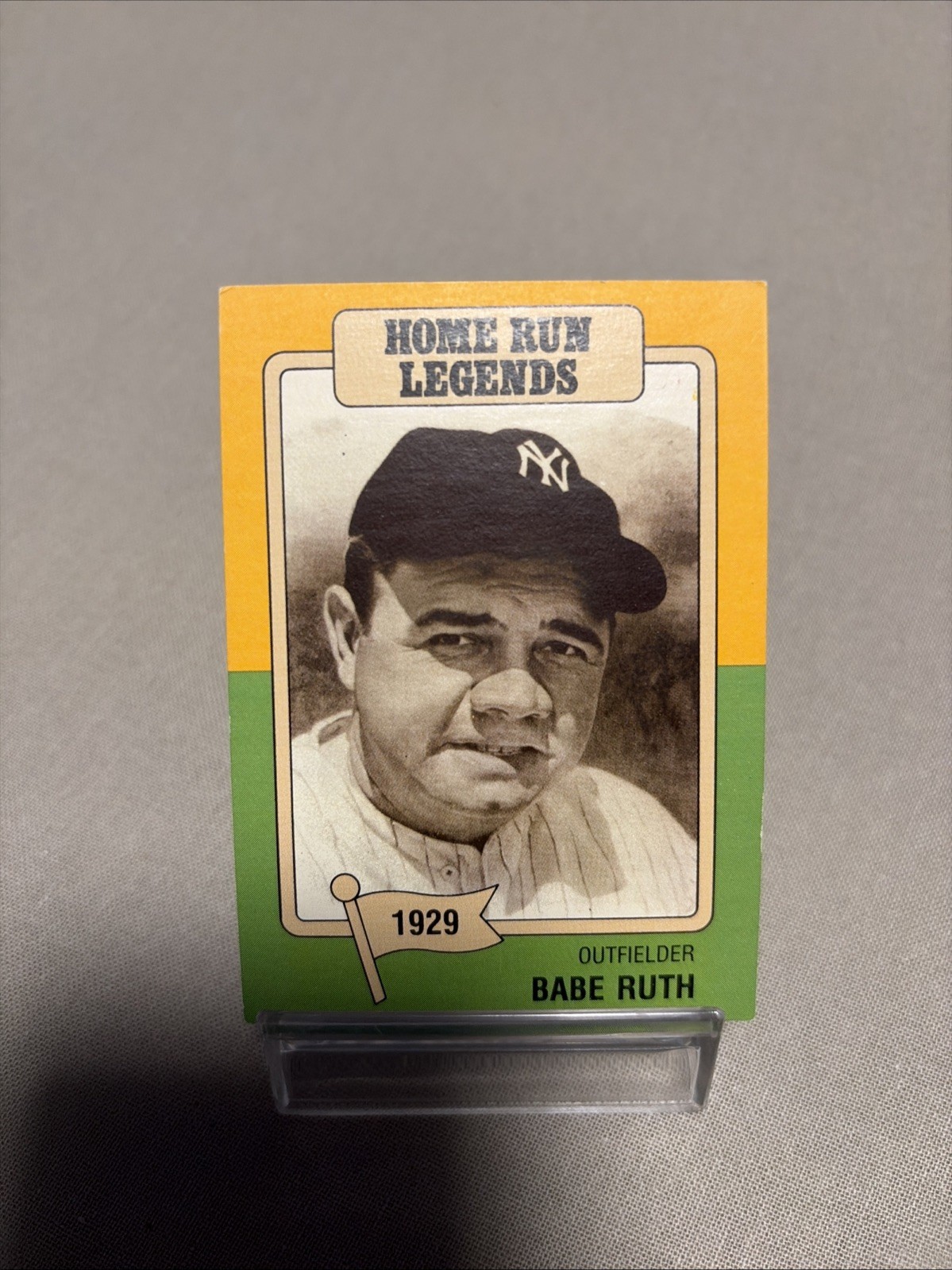 1986 Big League Chew Home Run Legends Babe Ruth No. 2 Of 12