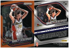 2025 Panini Prizm WNBA #34 Nancy Lieberman Orange Prizms #/99