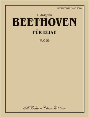 Fur Elise Ludwig van Beethoven Sheet Piano Alfred Music Publications