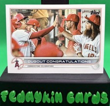 Dugout Congratulations 2022 Topps #416 Los Angeles Angels