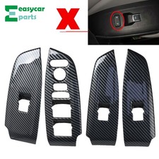 Carbon Fiber Texture Window Switch Panel Cover Trims For Honda Accord 2018-2021