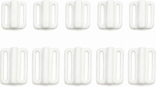 10Pcs Black Plastic Bra Strap Hooks Front Closure Hook Clasp Sew