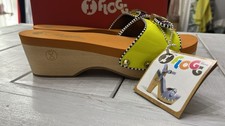 FLOGG Women's Sandals Leather and Beech Wood Insole EVO Model C Multicolor