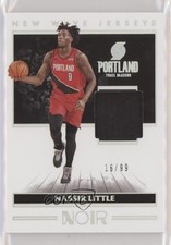 2019-20 Panini Noir New Wave Jerseys 16/99 Nassir Little #NW-NLT 1og