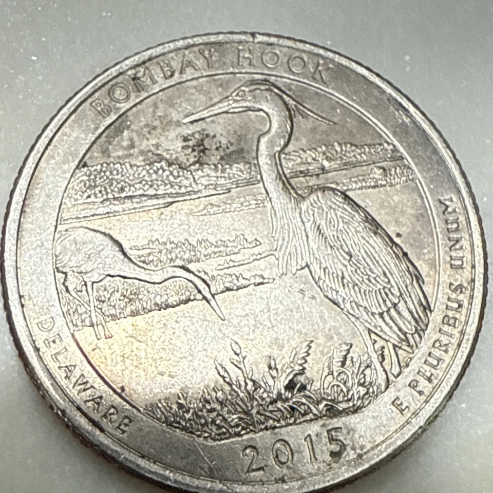 Washington Quarter. 2015 P Bombay Hook. Strike Error. Circulated. - Image 4 of 4