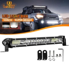 12" inch LED Light Bar Spot Flood Combo for Truck SUV ATV Offroad Driving USA 10