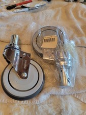 Pegasus P15S-RP050K-SM-MB-TG-CF, Swivel Stem Quiet Caster Wheel, 5x1-1/4, 2pk