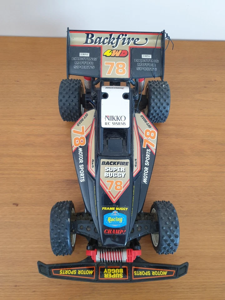 NIkko RC vintage - Backfire Super buggy 78 fonctionne 4wd off road champ rare - Photo 2/4