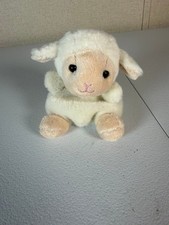 Aurora Palm Pals Woolly the Lamb Plush Sheep Mini Beanie Cut Tag 5  
