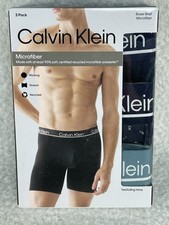 Calvin Klein Boxer Briefs Mens XL Microfiber Wicking Sealed Box of 3 NWT