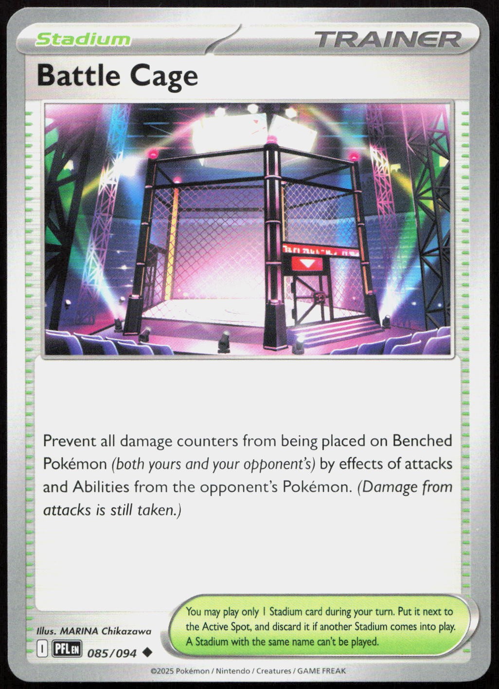 Battle Cage Uncommon ME02: Phantasmal Flames 085/094 NM