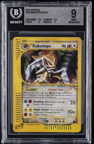 Kabutops graded BGS 9 for sale on eBay
