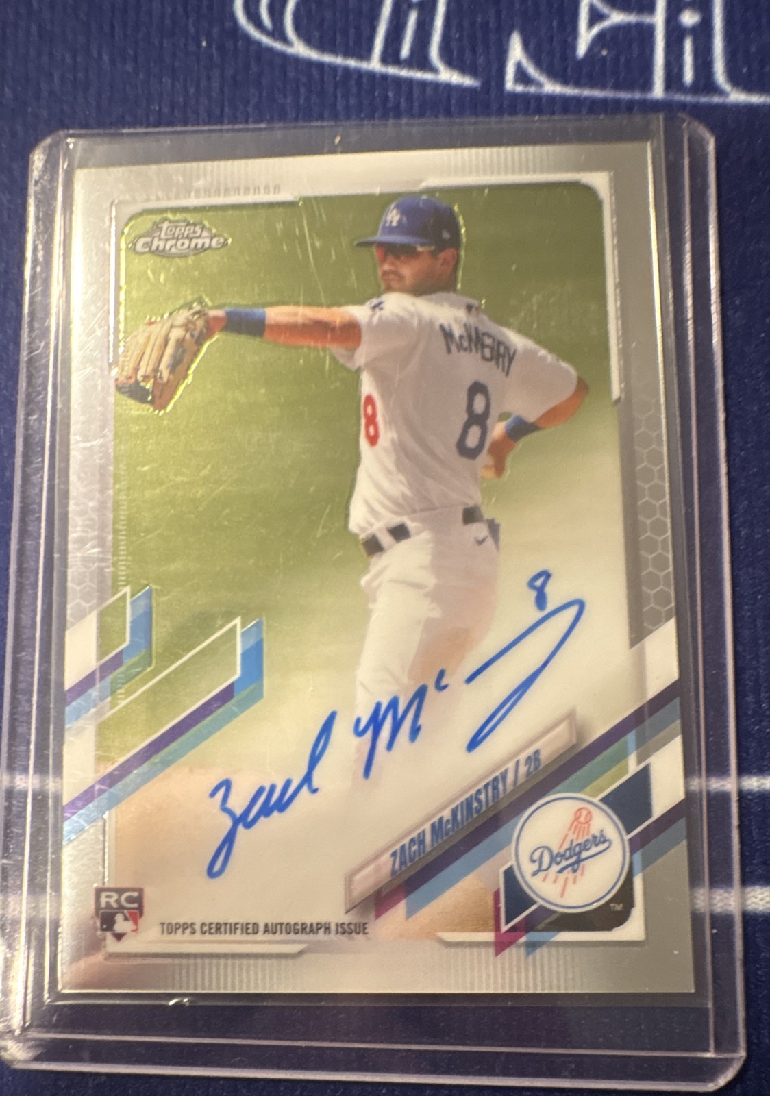 2021 Topps Chrome - Rookie Autographs Zach McKinstry #RA-ZM (AU, RC)