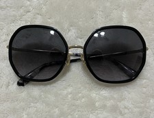 Kate Spade New York Women's Nicola/G/S Sunglasses Gold Black/Gray PRE-OWNED