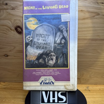 Night of the Living Dead VHS 1982 Media Home Classic Horror VHS Tape
