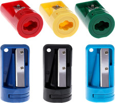 6 Pack Carpenter Pencil Sharpener Colourful Manual Portable Woodwork Pencil Cutt