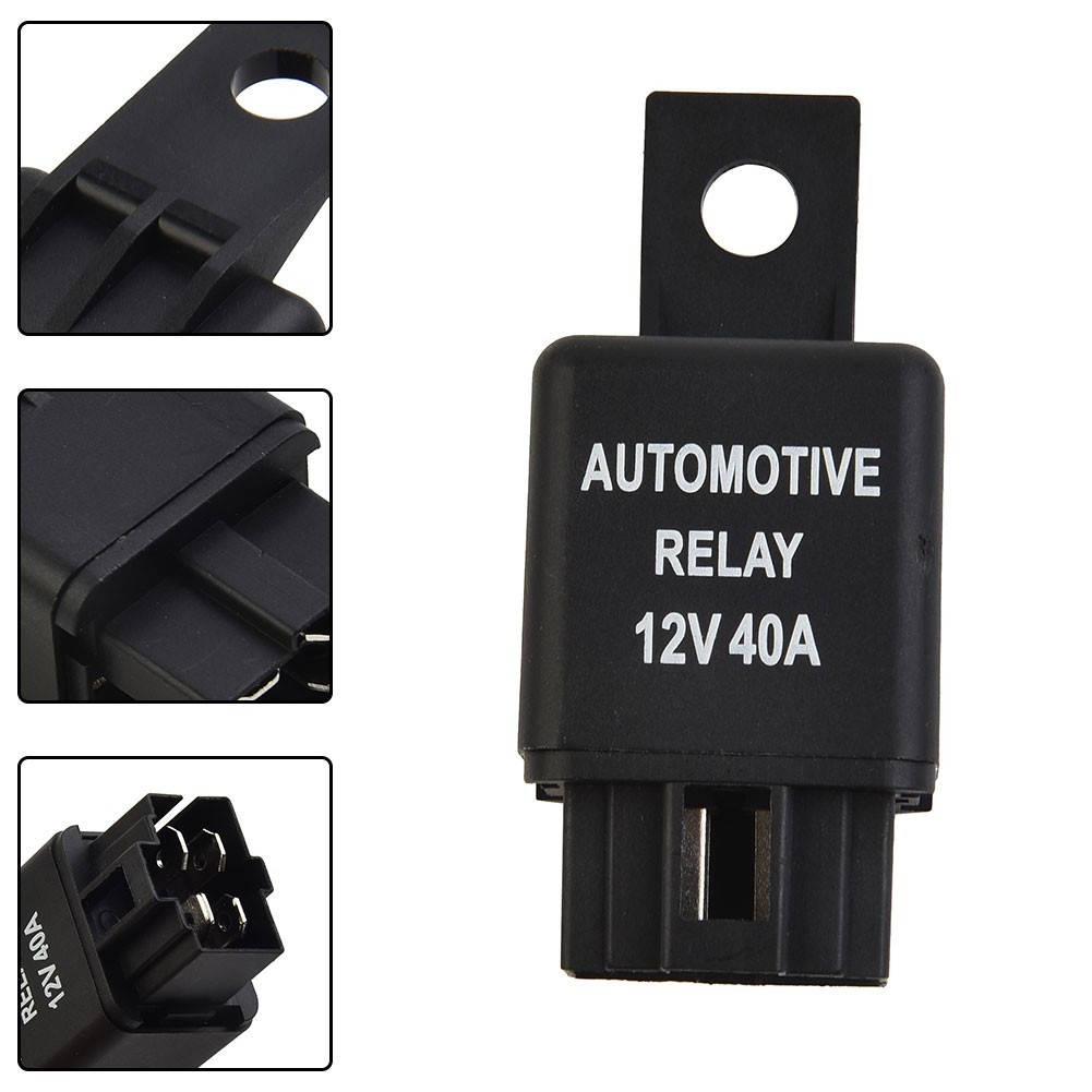 1PCS 12V 40A Car Accessories Automotive Van Boat Bike 4 Pin SPST Alarm Relay thumbnail 2