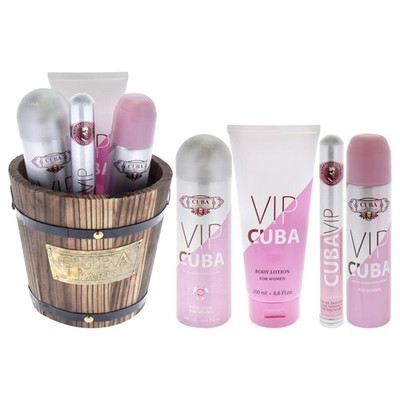 Cuba Vip by Cuba for Women - 4 Pc Gift Set