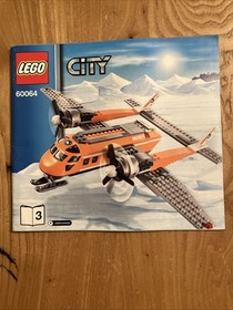 LEGO City- Arctic Supply Plane- Set Of 3 MANUALS ONLY 60064