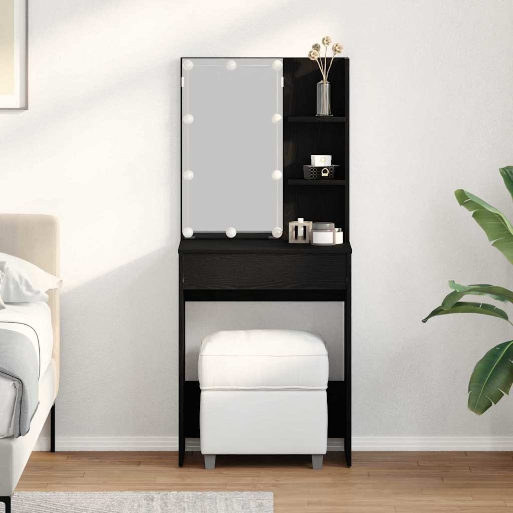 Toeletta con Luci a LED Tavolo da Trucco 60x40x140 cm Colori Diversi vidaXL foto 2