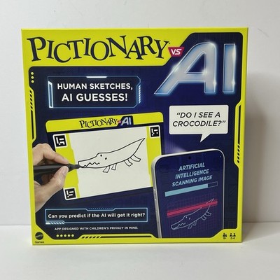 Sealed New Pictionary vs. AI Board Game Mattel Game Human Sketches AI Guesses