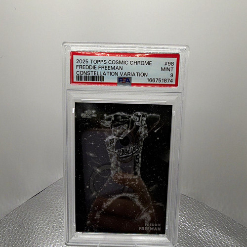 Topps 2025 Cosmic Chrome Freddie Freeman Constellation Variation #98 PSA 9