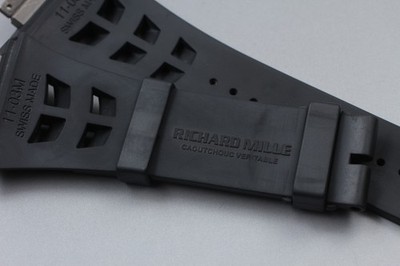 Original [NEUWERTIG] Richard Mille RM11-03 M schwarzes Kautschukband...