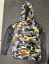 Nike Youth Camo Pullover Hoodie. Red Yellow Black Gray Youth Extra Large YXL