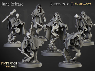 Highland Miniatures Crypt Ghosts