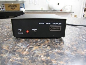 Black Box PIC85 Micro-Print Spooler PIC-85 -RARE HTF - Working! -NA38