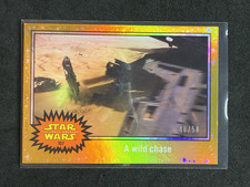 2015 Topps Star Wars Journey to the Force Awakens #107 A Wild Chase GOLD /50